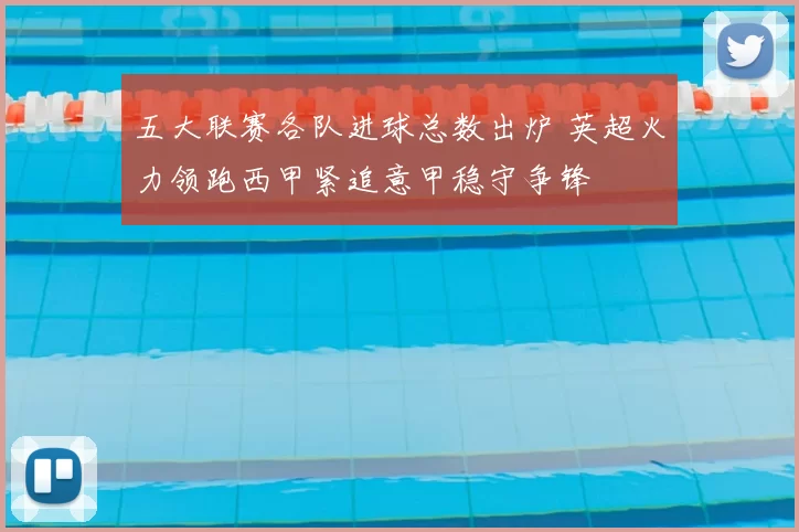 五大联赛各队进球总数出炉 英超火力领跑西甲紧追意甲稳守争锋
